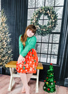 Gingerbread Long Sleeve Milk Silk Dress