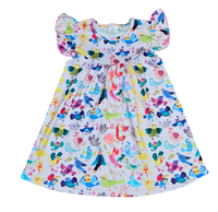 Birds Of A Feather Milk Silk Flutter Dress - Great Lakes Kids Apparel LLC