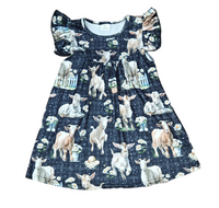 Give It All Your Goat Milk Silk Flutter Dress