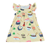 Sushi Milk Silk Flutter Dress