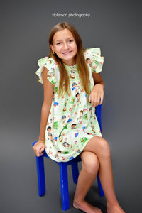 Paranormal Hunters Milk Silk Flutter Dress - Great Lakes Kids Apparel LLC