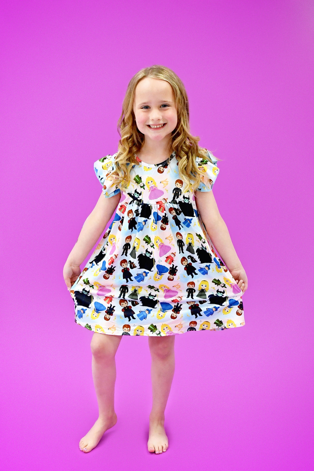 Spindle Princess Flutter Milk Silk Dress | Great Lakes Kids Apparel LLC